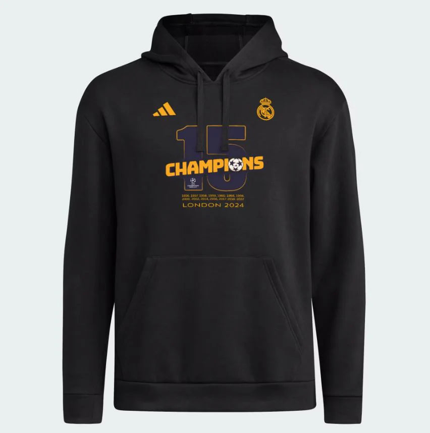 adidas REAL MADRID 15 CHAMPIONS WINNERS FLEECE HOODIE