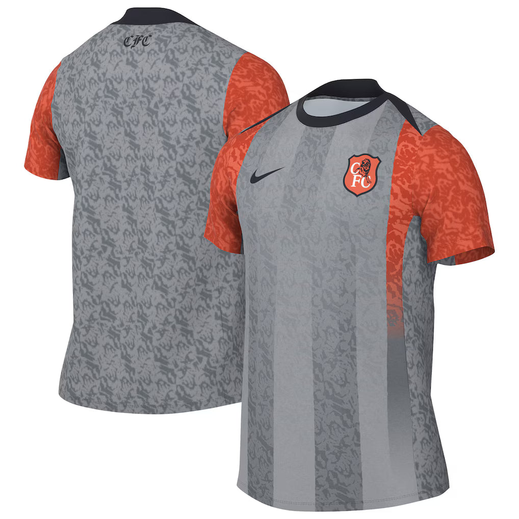 peppe roni CITYBHOYS サッカーシャツ グレー セルティック 25/26 NIKE CHELSEA ACADEMY PRO PRE-MATCH TOP - Grey – Footy Depot