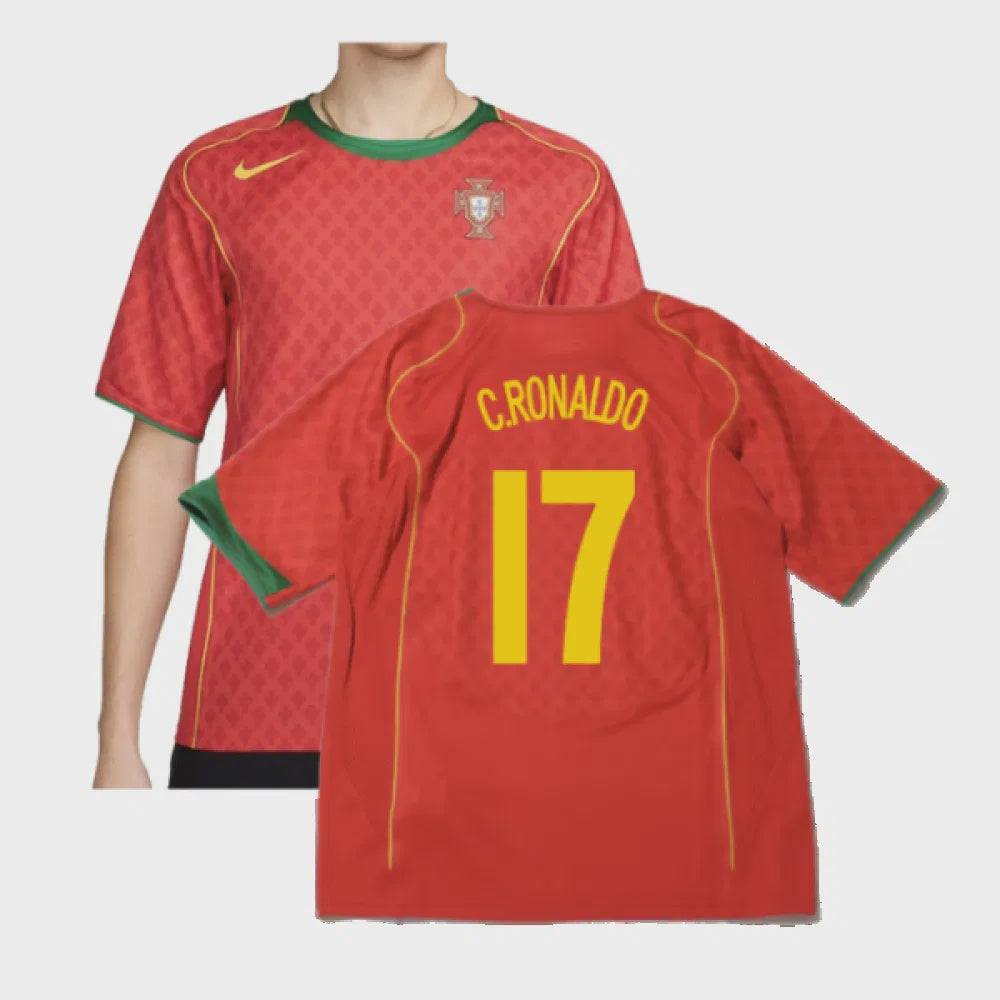 PORTUGAL 04' REISSUE HOME C. RONALDO JERSEY – Footy Depot
