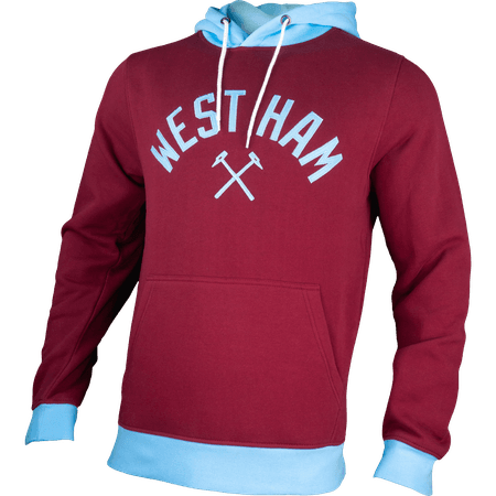 BURGUNDY WEST HAM PULLOVER FLEECE