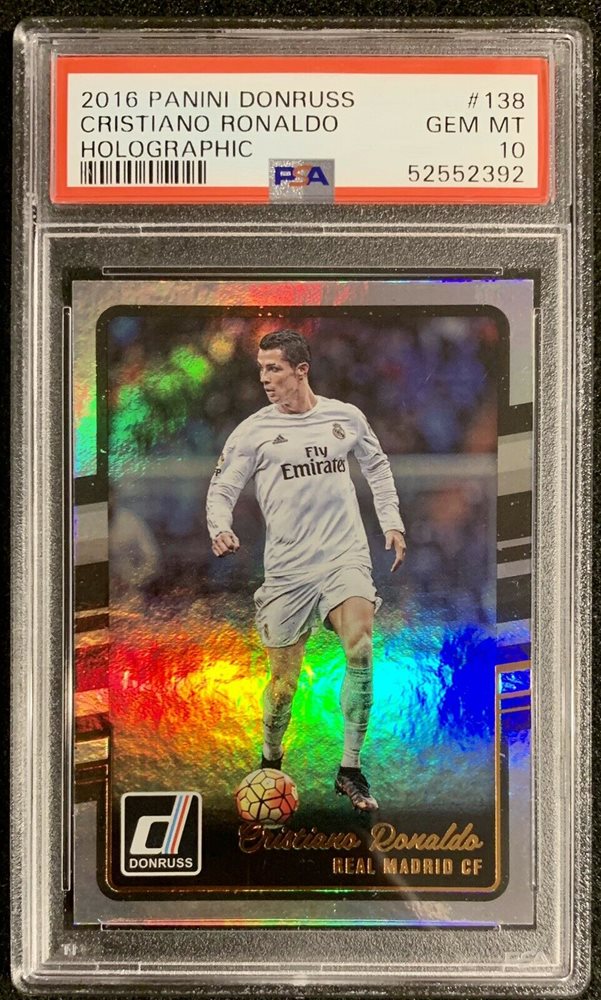 2016 PANINI DONRUSS #138 CRISTIANO RONALDO HOLOGRAPHIC - PSA - 10