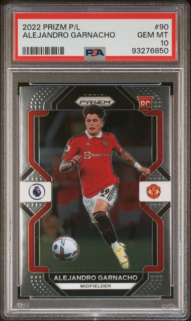 2022-23 PANINI PRIZM PREMIER LEAGUE #90 ALEJANDRO GARNACHO - PSA 10