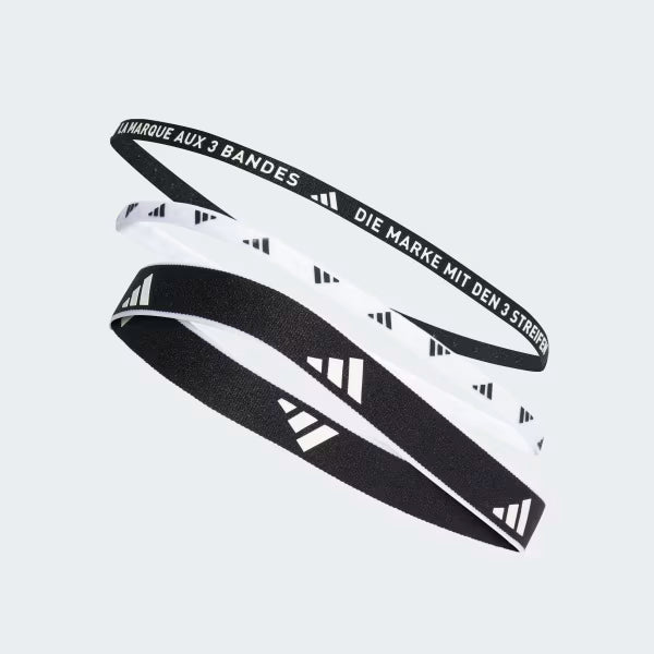 ADIDAS MULTIPLE WIDTH TRAINING HEADBANDS 3-PACK