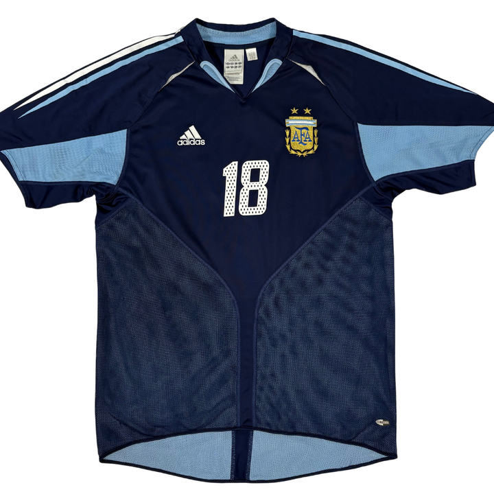 2004-2005 ARGENTINA AWAY SHIRT MESSI #18 - (L)