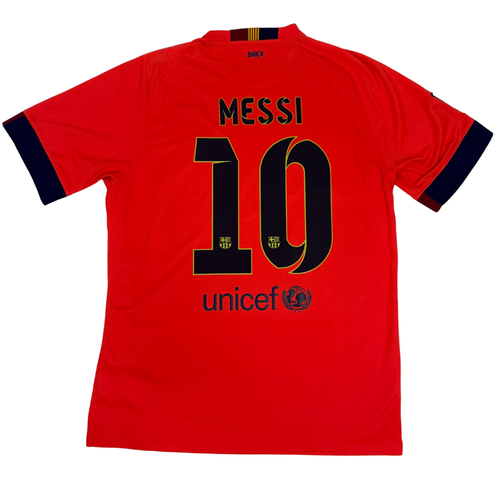 2014-2015 BARCELONA AWAY SHIRT MESSI #10 - (L)