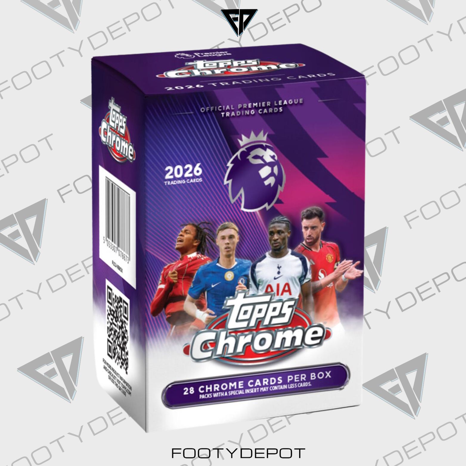 2025-26 TOPPS CHROME PREMIER LEAGUE CARDS – 7-PACK BLASTER BOX