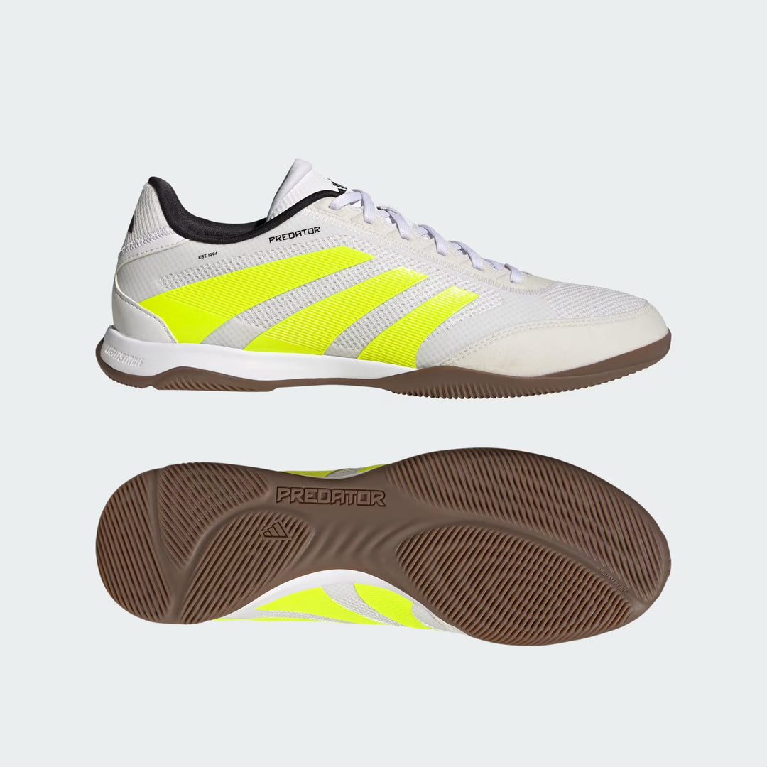 adidas PREDATOR LEAGUE INDOOR CLEATS - Cloud White / Lucid Lemon / Core Black