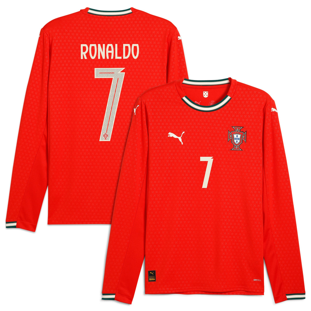 2025 PUMA PORTUGAL RONALDO LONG SLEEVE HOME JERSEY