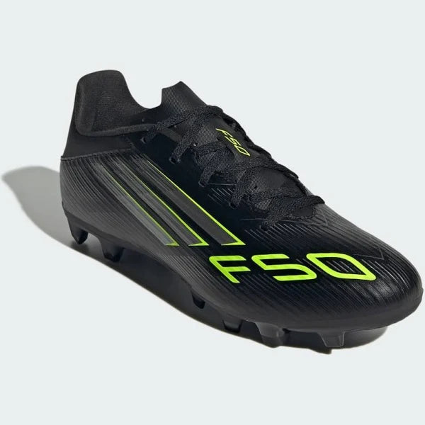 adidas F50 CLUB FG/MG - Core Black / Lucid Lemon