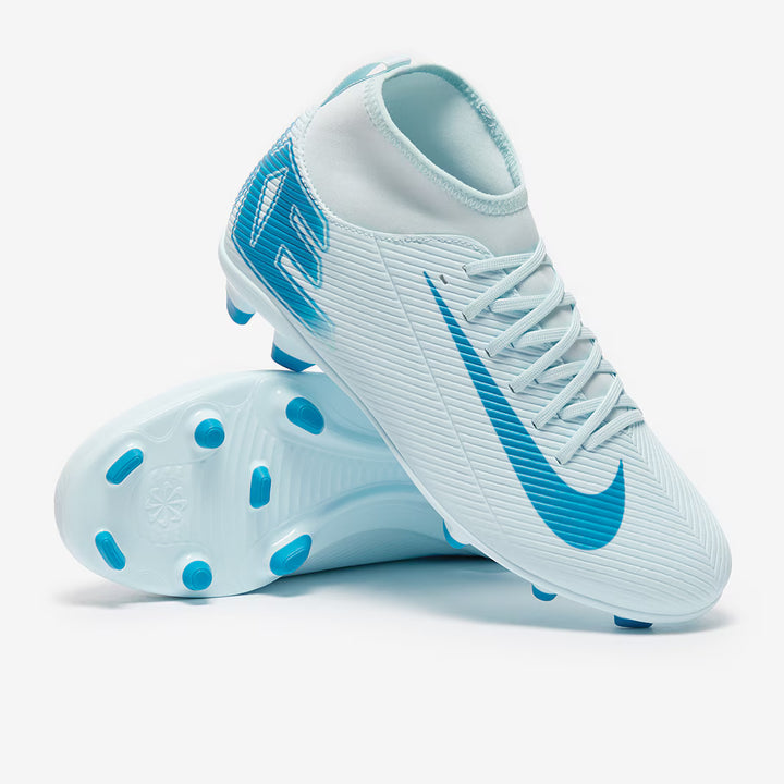 NIKE JUNIOR ZOOM MERCURIAL SUPERFLY 1O CLUB GLACIER BLUE