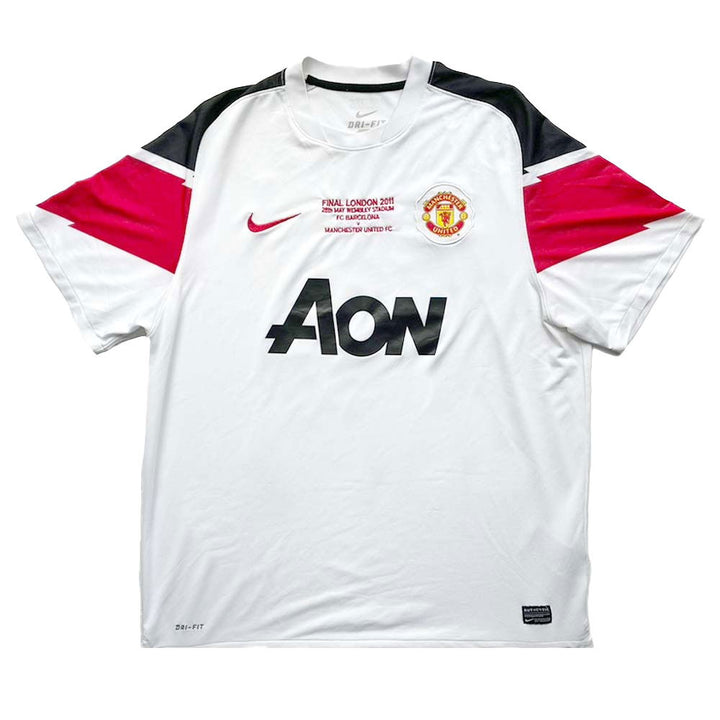 2010-2011 MANCHESTER UNITED AWAY UCL FINAL SHIRT SCHOLES #18 - (XL)