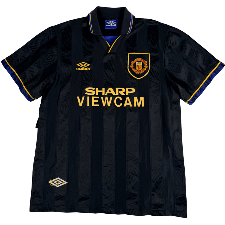 1993-1995 MANCHESTER UNITED AWAY SHIRT CANTONA #7 - (L)