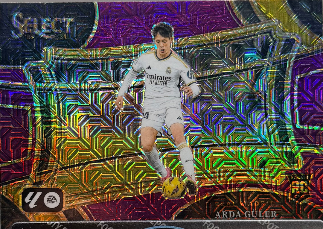23-24 PANINI SELECT LA LIGA FIELD LEVEL ARDA GULER PURPLE MOJO PRIZM