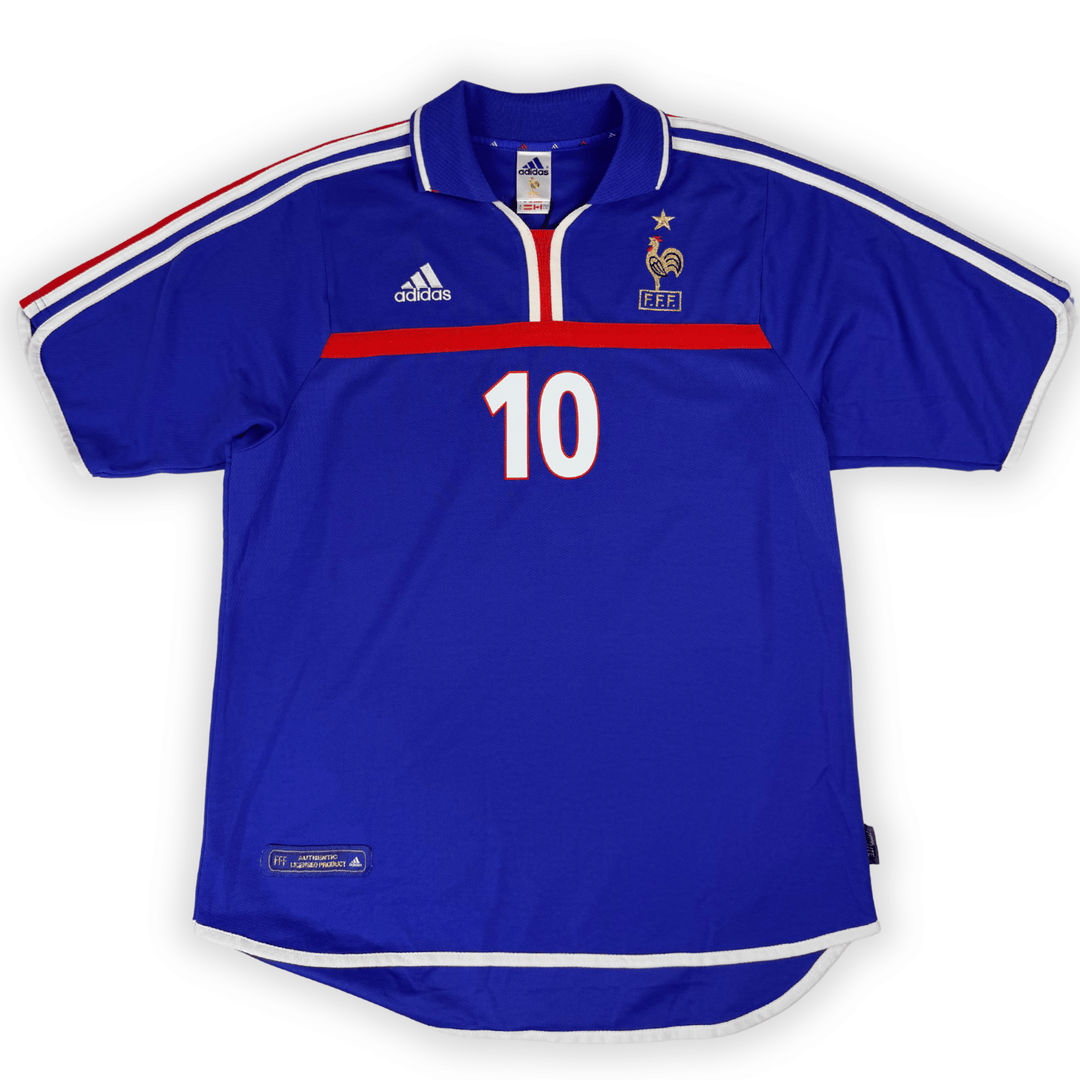 2000 FRANCE HOME SHIRT ZIDANE #10 - (L)