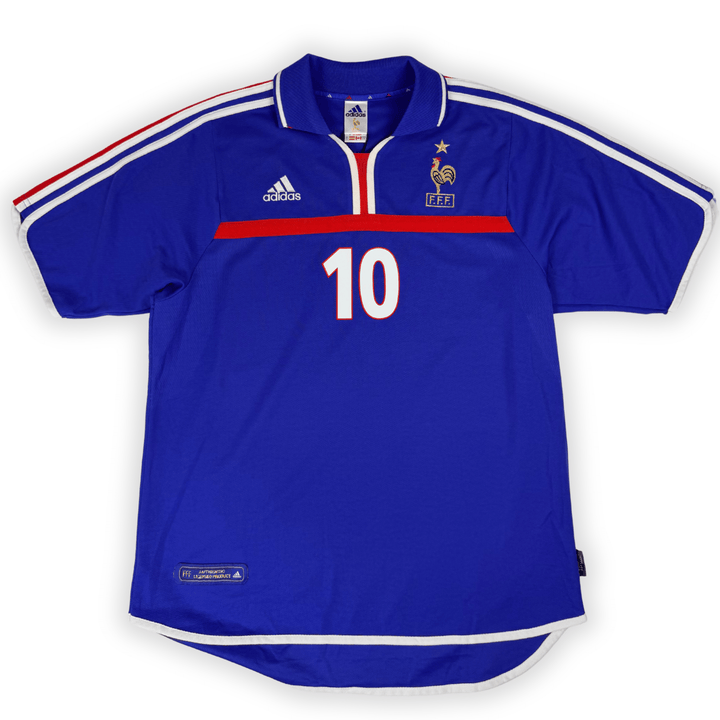 2000 FRANCE HOME SHIRT ZIDANE #10 - (L)