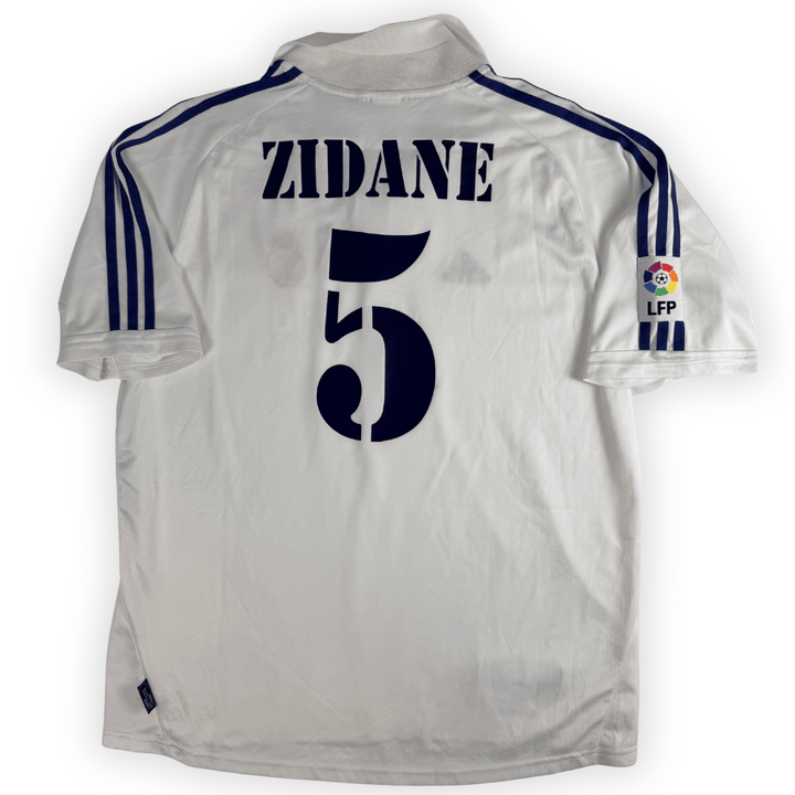 2001-02 REAL MADRID LA LIGA HOME SHIRT ZIDANE #5 - (XL) - Front