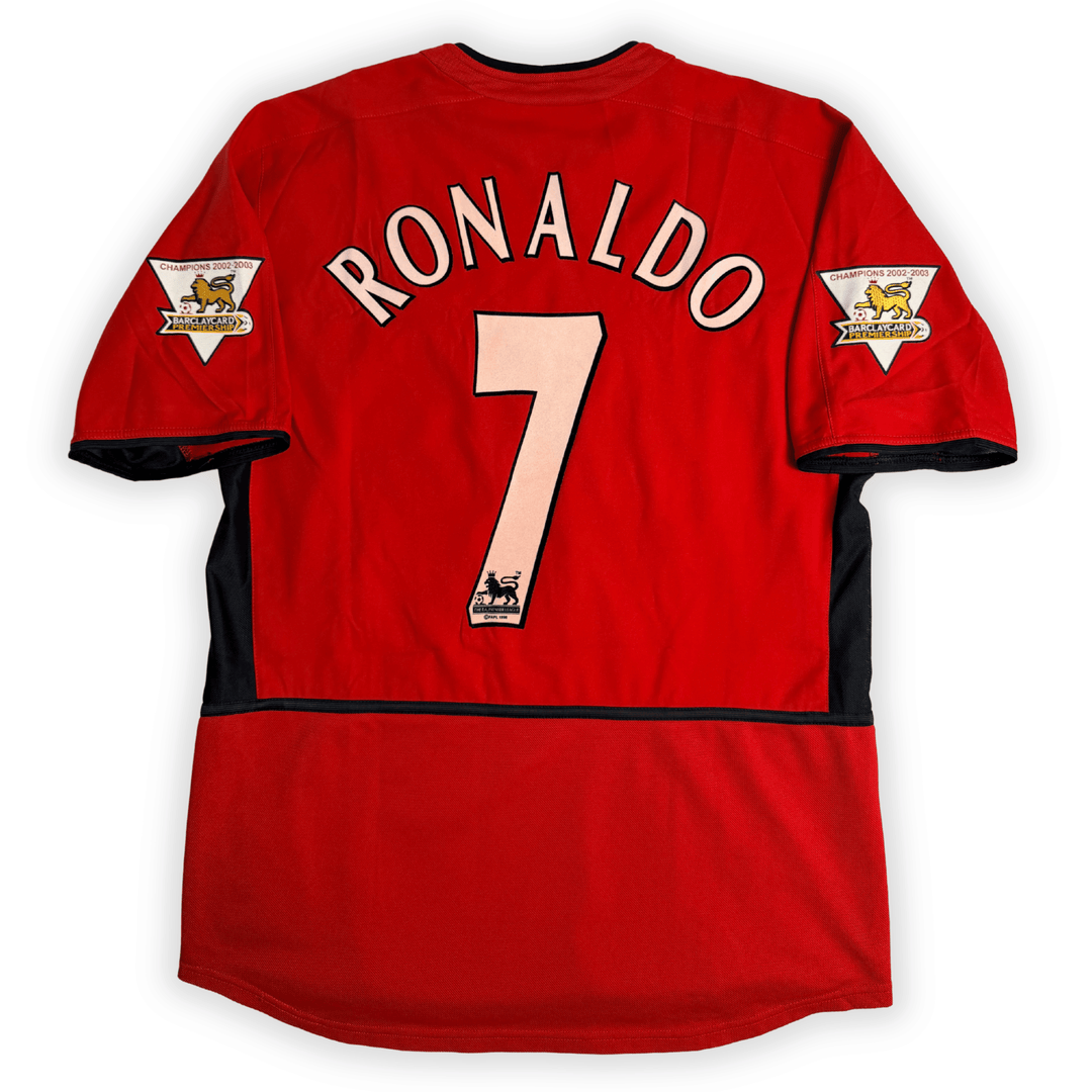2002-2003 MANCHESTER UNITED EPL HOME SHIRT RONALDO #7 - (M)