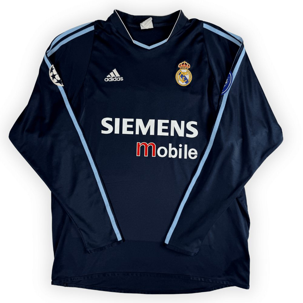 2003-04 REAL MADRID UCL L/S AWAY SHIRT RONALDO #9 - (L) - Back