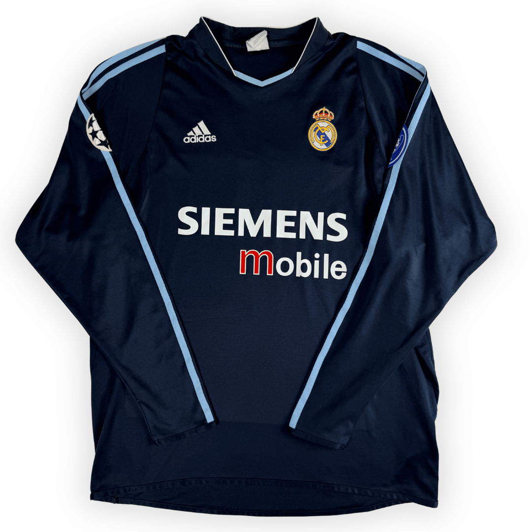 2003-04 REAL MADRID UCL L/S AWAY SHIRT RONALDO #9 - (L) - Back