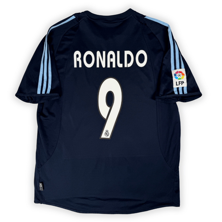 2003-2004 REAL MADRID LA LIGA AWAY SHIRT RONALDO #9 - (XL)