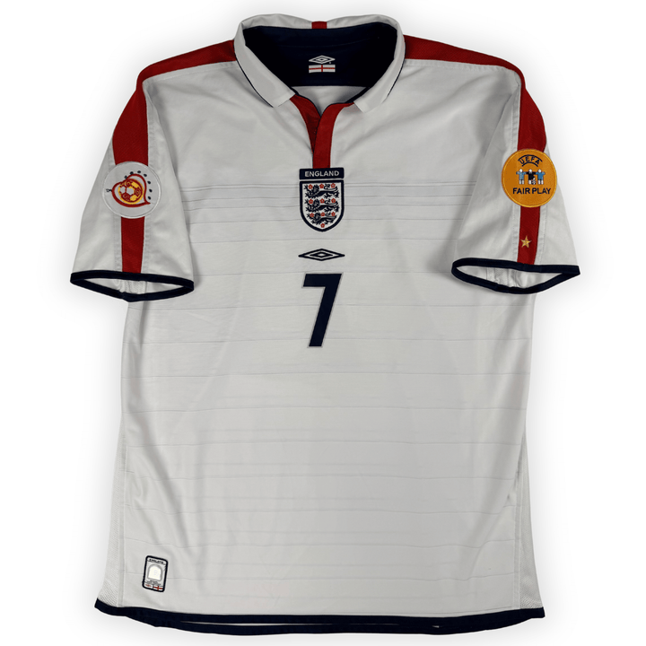 2003-2005 ENGLAND EURO HOME SHIRT BECKHAM #7 - (XL)