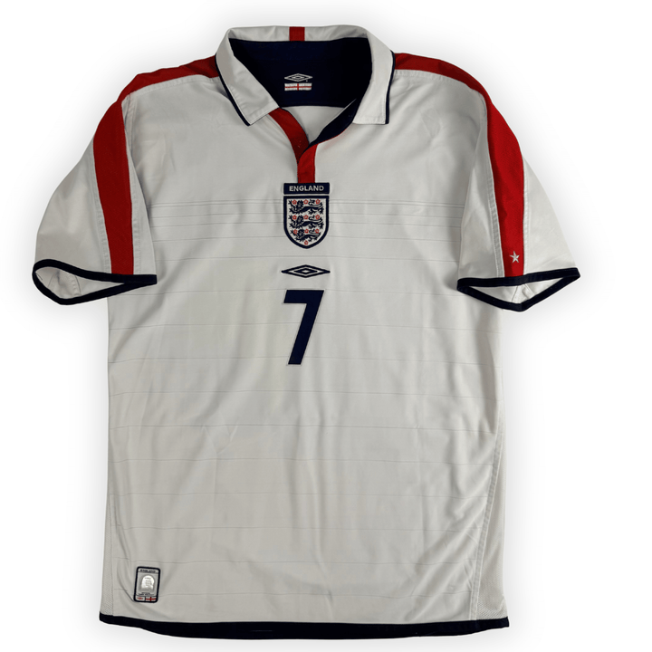 2004-05 ENGLAND  HOME SHIRT BECKHAM #7 - (M) - Back