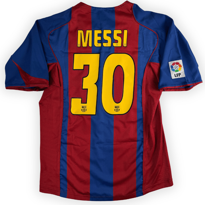 2004-05 FC BARCELONA LA LIGA HOME SHIRT MESSI #30 - (M) - Front