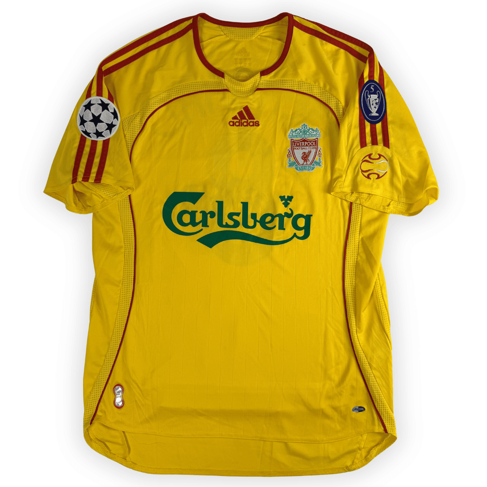 2006-07 LIVERPOOL AWAY UCL AWAY SHIRT GERRARD #8 - (M) - Back