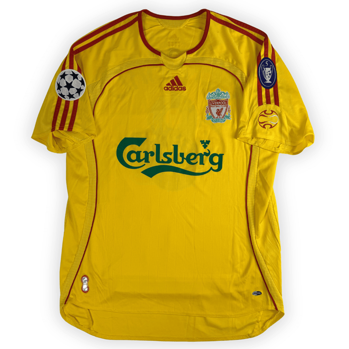 2006-07 LIVERPOOL AWAY UCL AWAY SHIRT GERRARD #8 - (M) - Back