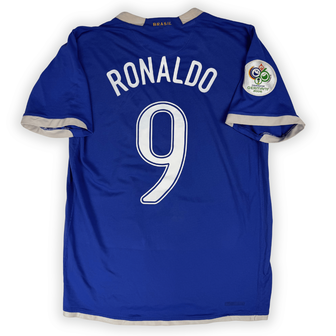2006 BRASIL WORLD CUP AWAY SHIRT RONALDO #9 - (M)