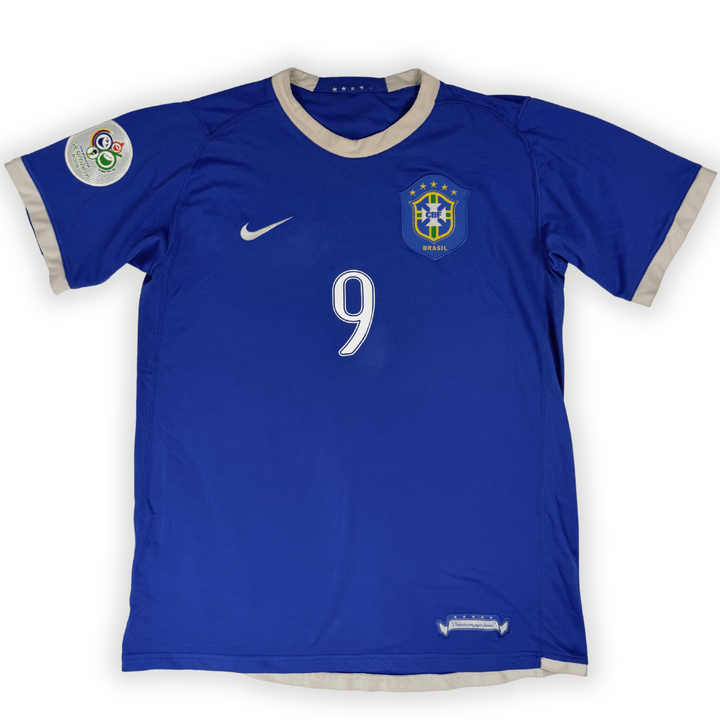 2006 BRASIL WORLD CUP AWAY SHIRT RONALDO #9 - (M)