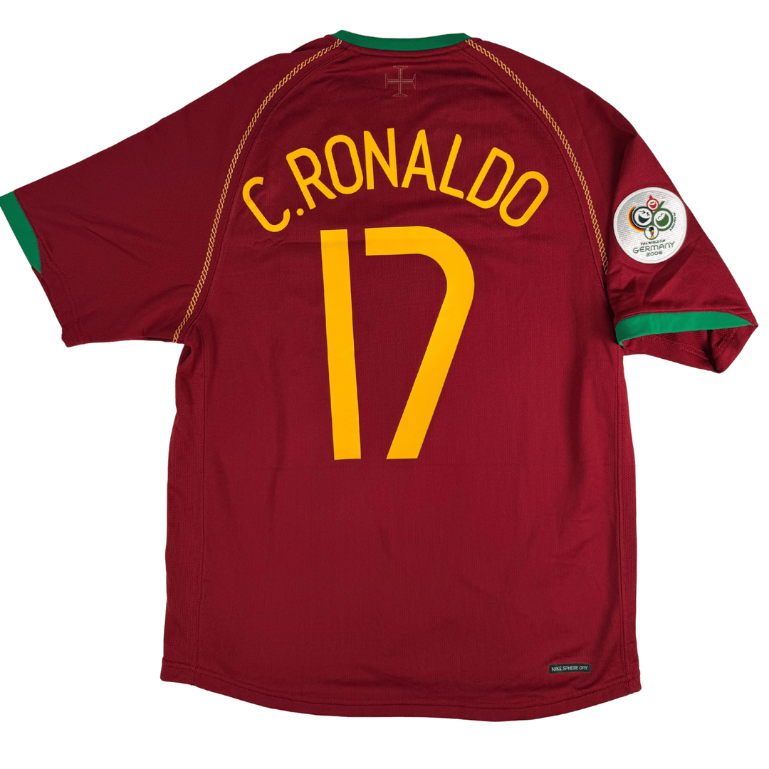 2006 PORTUGAL WORLD CUP HOME SHIRT RONALDO #17 - (S)