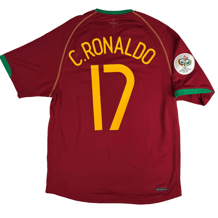 2006 PORTUGAL WORLD CUP HOME SHIRT RONALDO #17 - (S)