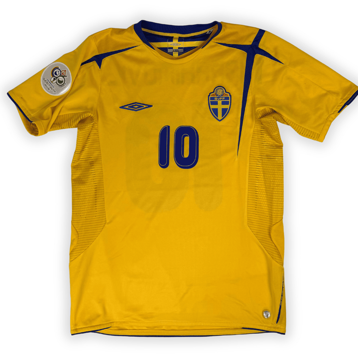2006 SWEEDEN WORLD CUP HOME SHIRT IBRAHIMOVIC #10 - (S)
