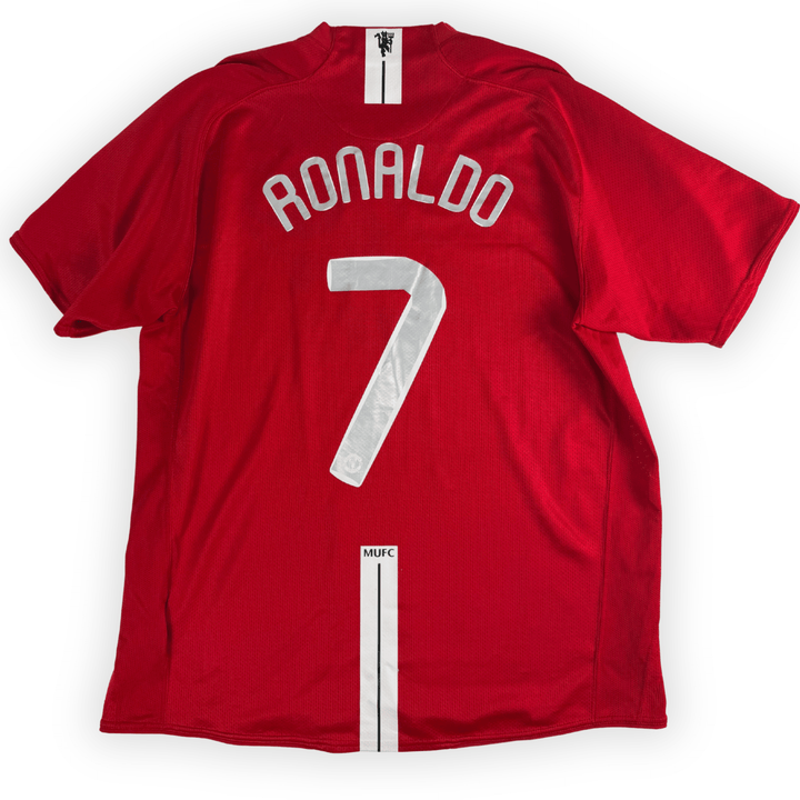 2007-08 MANCHESTER UNITED UCL FINAL HOME SHIRT RONALDO #7 - (XL) - Front