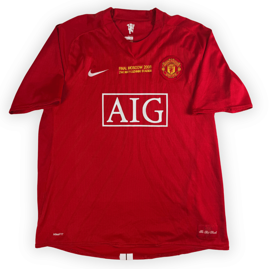 2007-08 MANCHESTER UNITED UCL FINAL HOME SHIRT RONALDO #7 - (XL) - Back