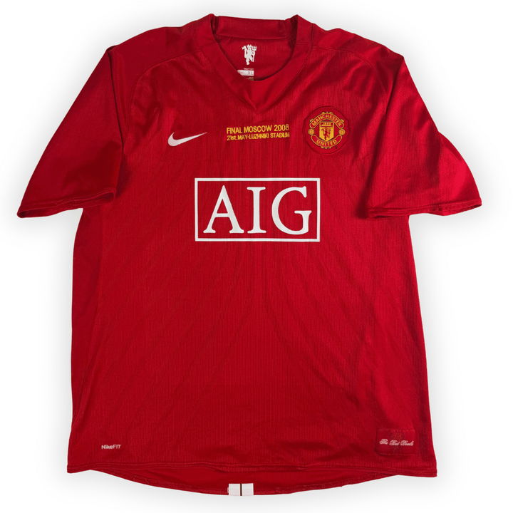2007-08 MANCHESTER UNITED UCL FINAL HOME SHIRT RONALDO #7 - (XL) - Back