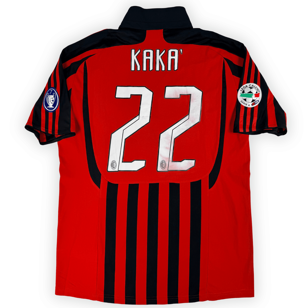 2007-2008 AC MILAN UCL HOME SHIRT KAKA #22 - (L)