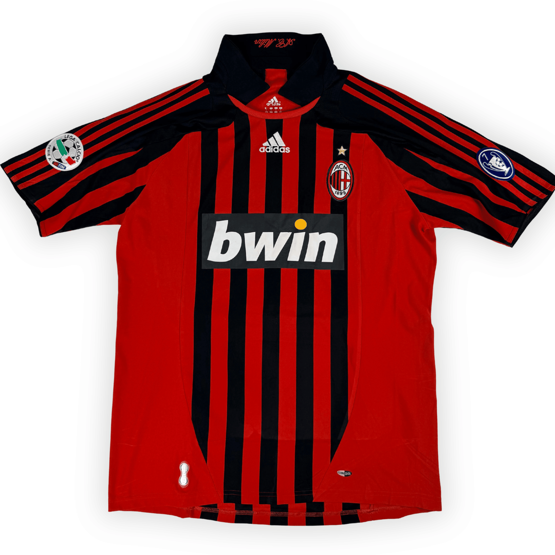 2007-2008 AC MILAN UCL HOME SHIRT KAKA #22 - (L)