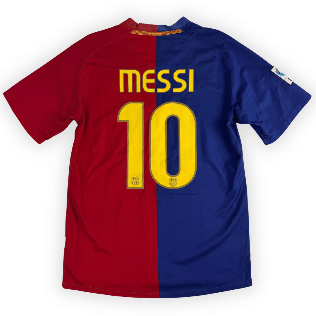 2008-09 FC BARCELONA LA LIGA HOME SHIRT MESSI #10 - (M) - Front