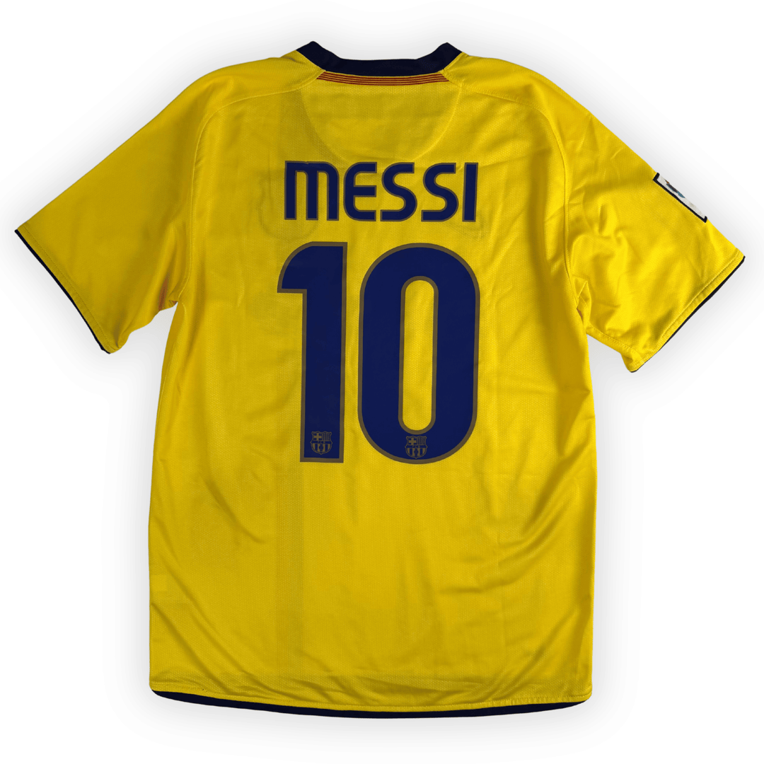 2008-09 FC BARCELONA LA LIGA AWAY SHIRT MESSI #10 - (S) - Front