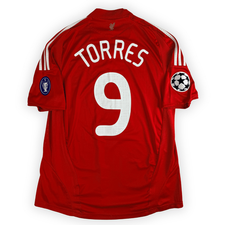 2008-09 LIVERPOOL UCL HOME SHIRT TORRES #9 - (L)