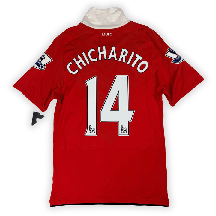2010-2011 MANCHESTER UNITED EPL HOME SHIRT CHICHARITO #14 - (S)
