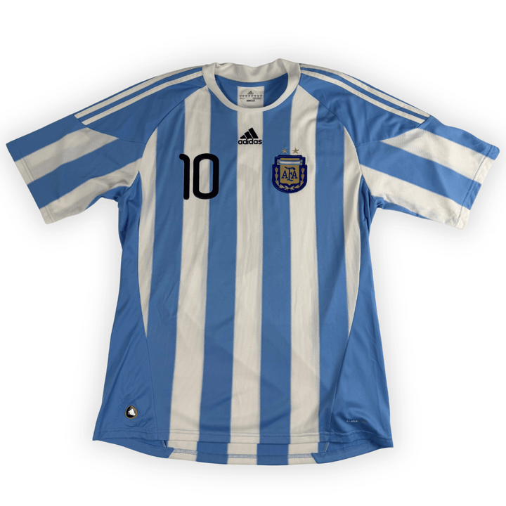2010 ARGENTINA  HOME SHIRT MESSI #10 - (XL) - Back