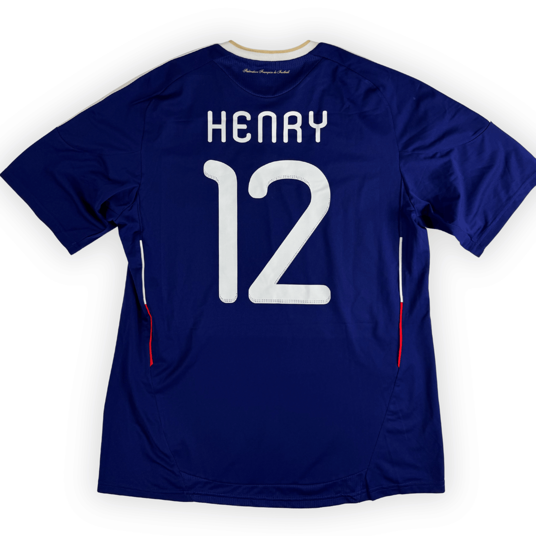 2010 FRANCE  HOME SHIRT HENRY #12 - (L) - Front