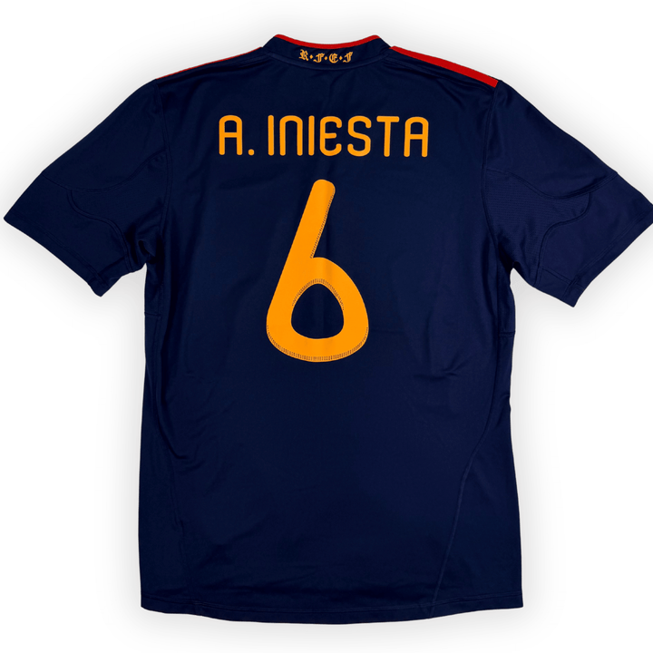 2010 SPAIN  AWAY SHIRT INIESTA #6 - (L) - Front