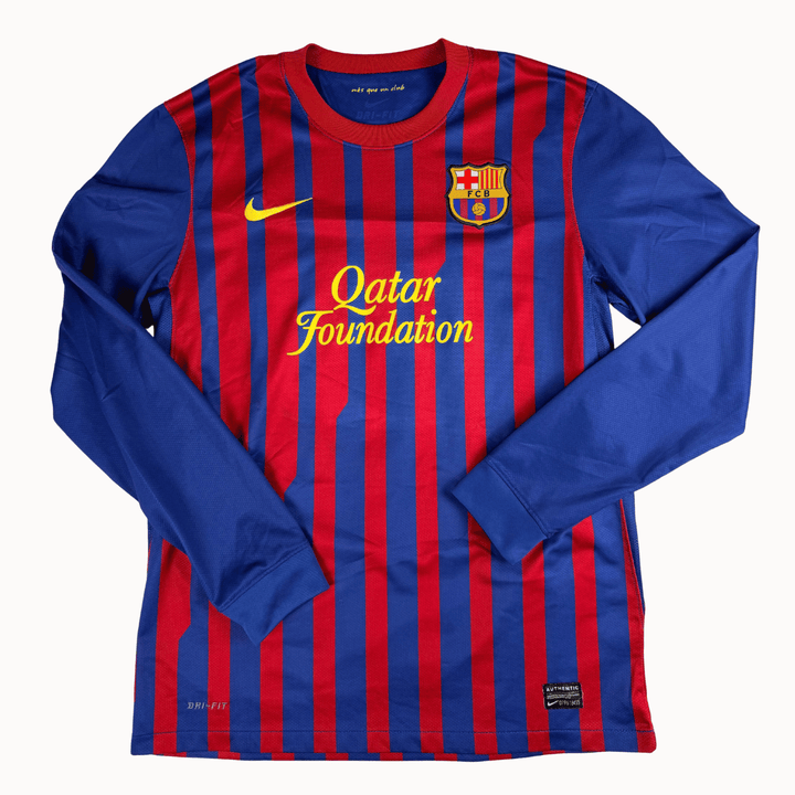 2011-2012 FC BARCELONA LA LIGA HOME L/S SHIRT MESSI #10 - (M)