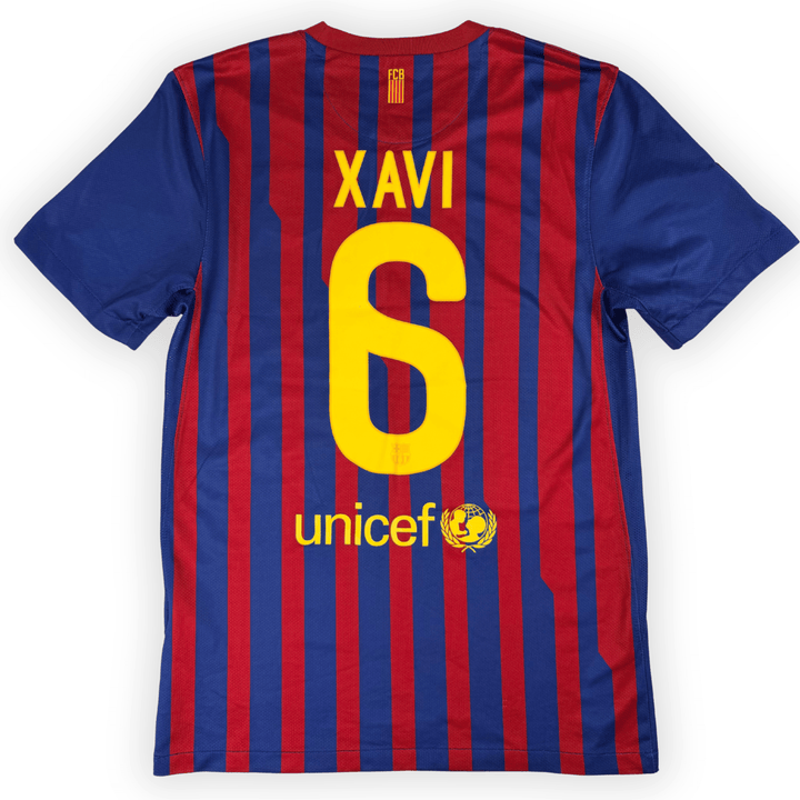 2011-2012 FC BARCELONA LA LIGA HOME SHIRT XAVI #6 - (S)