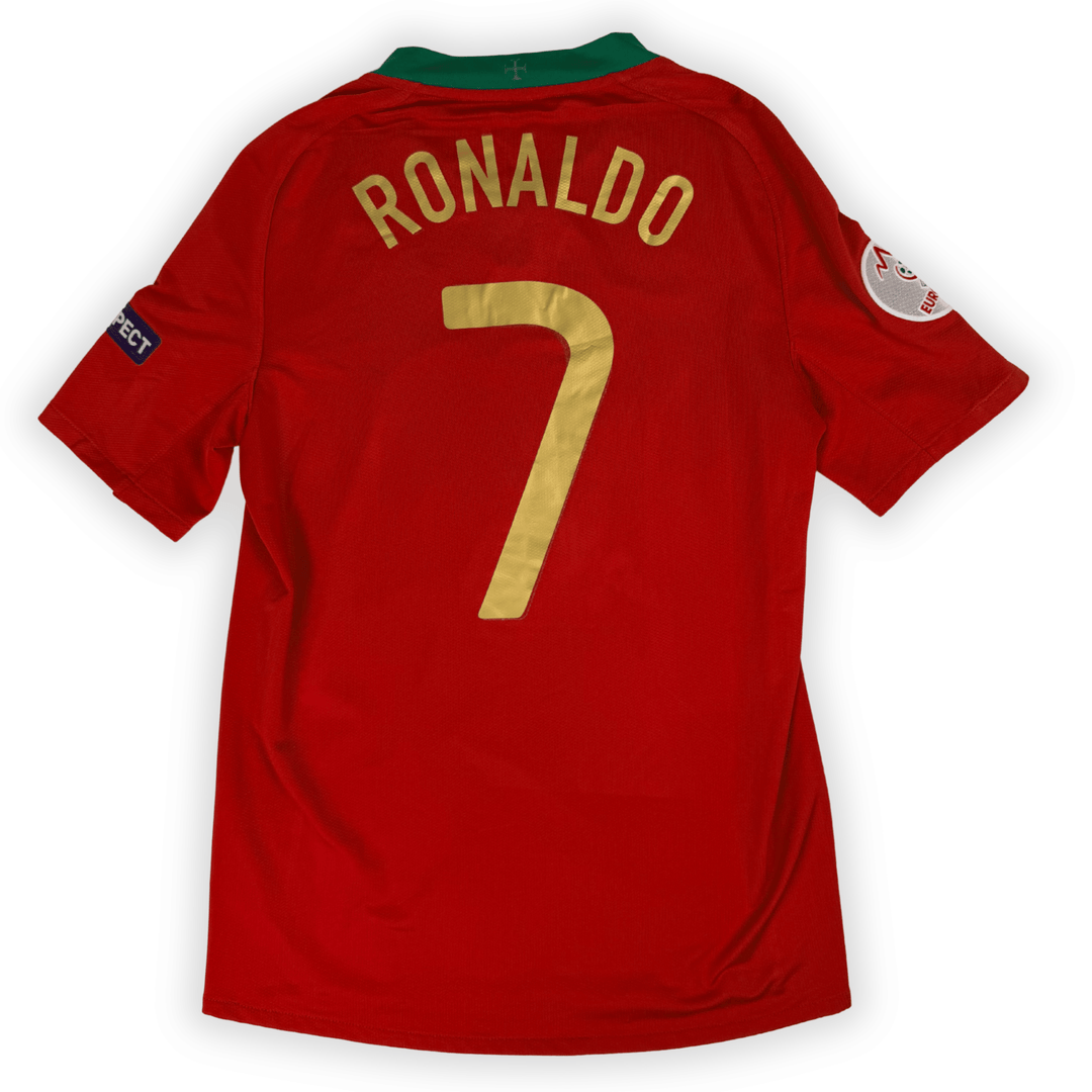 2008 PORTUGAL EURO HOME SHIRT RONALDO #7 - (S)
