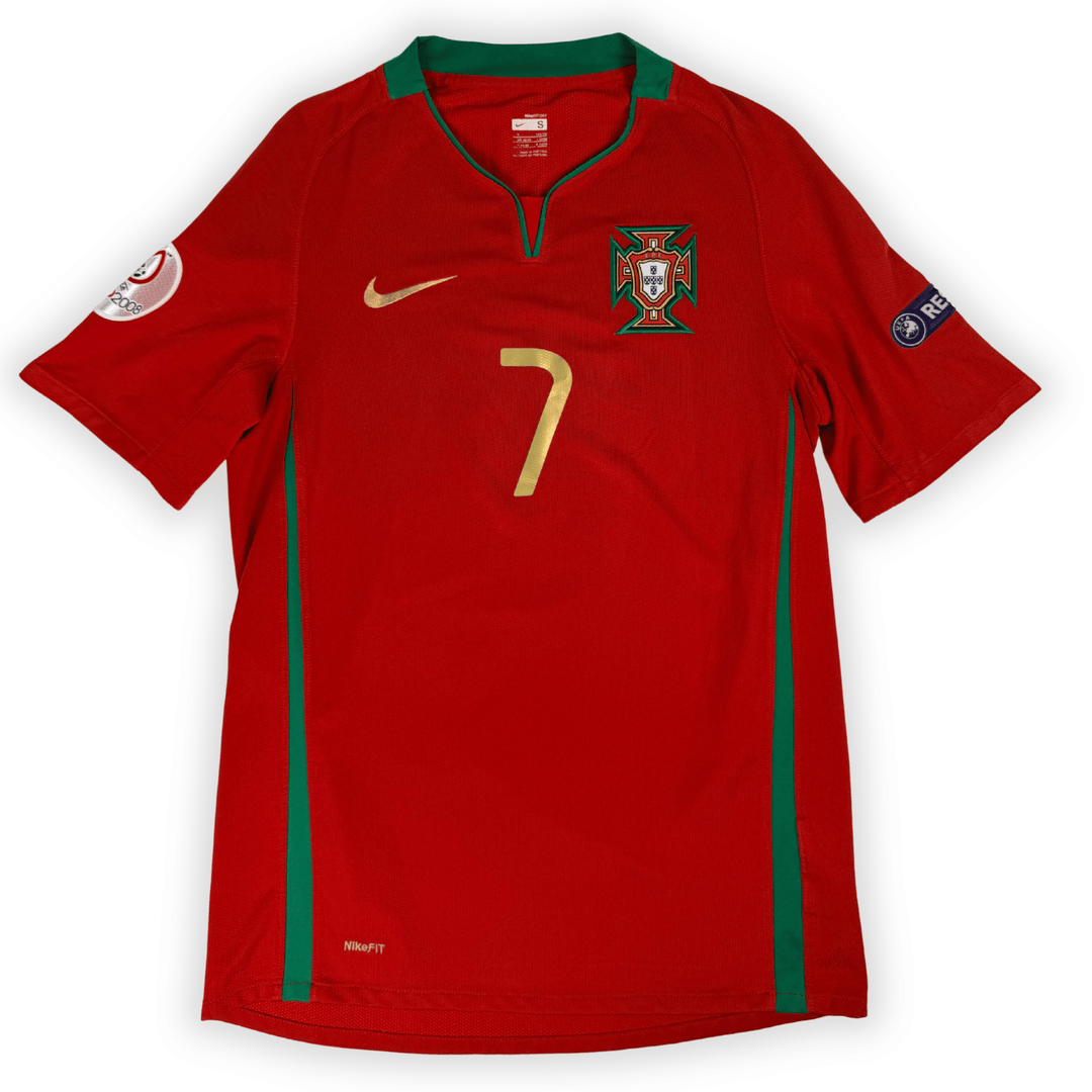 2008 PORTUGAL EURO HOME SHIRT RONALDO #7 - (S)